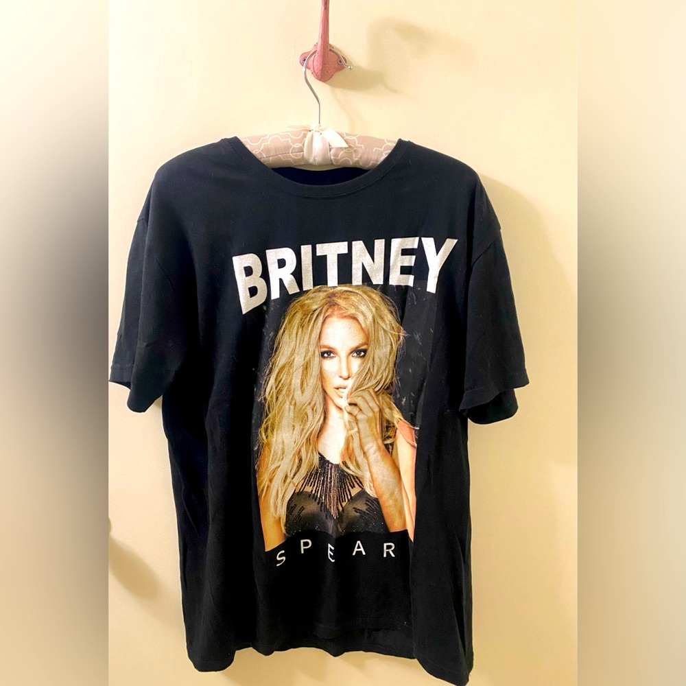 Britney Spears Black Graphic T-Shirt
